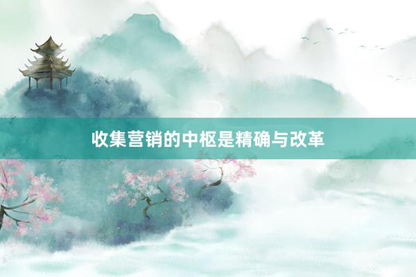 收集营销的中枢是精确与改革